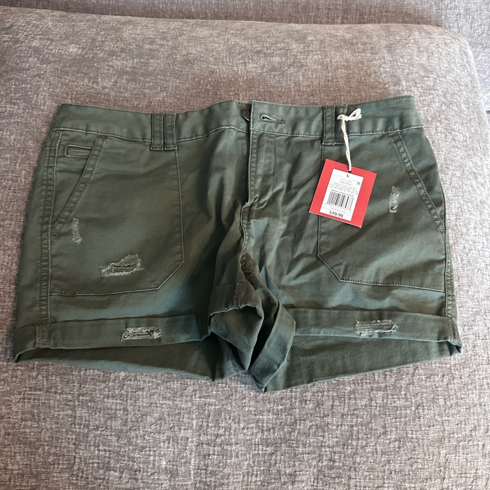 Mossimo Supply Co. Army Green Women's Cargo Shorts